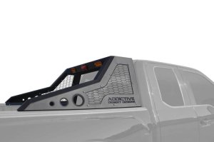 Ford F-150 Raptor Chase Rack - Addictive Desert Designs - HoneyBadger - Hammer Black with Satin Black panels - `17-`18